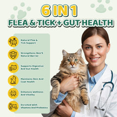 Wagmee Cat Flea Chews natural-ingredients promote skin health and coat comfort