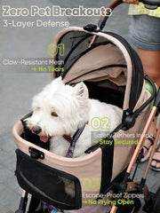 WagvyGo dual-direction sunshade canopy providing shade during walks