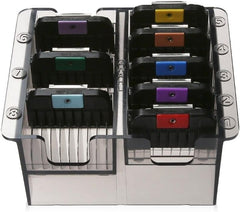 Wahl Pro Animal snap-on clipper guides ensure a secure, even cut.