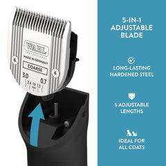WAHL Professional Animal clipper in use for horse grooming tasks.