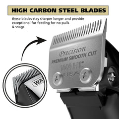 Wahl Quiet Pro guide combs for precise lengths from 1/8 to 1/2 inch