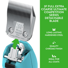 USA-made Wahl blade assembly with premium chrome