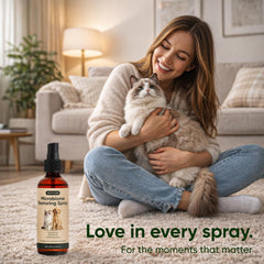 Wanciment NUVON postbiotic spray dogs cats application targets affected areas with gentle soothing