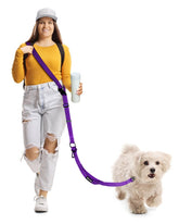 WANFIRE hands-free dog leash with shoulder strap for versatile walks and runs.