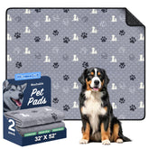 WanpeeGoo washable dog pad with 32x52 pattern for versatile home use