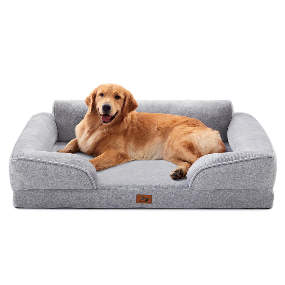 Warmrest orthopedic dog bed for large dogs with egg-crate foam and support