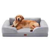 Warmrest orthopedic dog bed for large dogs with egg-crate foam and support