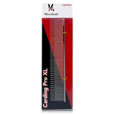Warren London Carding Pro XL Comb dual-teeth close-up showing deep coat detangling.