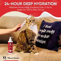 Warren London Cat Hydrating Butter lightweight formula absorbs with no residue.