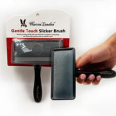 Warren London Gentle Touch Slicker Brush for small dogs, smooths coats without pulling.