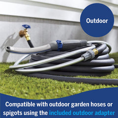 Waterpik Pet Wand Pro includes an 8-foot hose for flexible reach during baths
