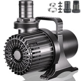 WaterRebirth PS-8600 pump in fountain setup, delivering strong decorative flow.
