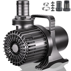 WaterRebirth PS-8600 pump in fountain setup, delivering strong decorative flow.