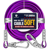 WATFOON 50ft dog tie out cable assembly for safe, spacious outdoor freedom
