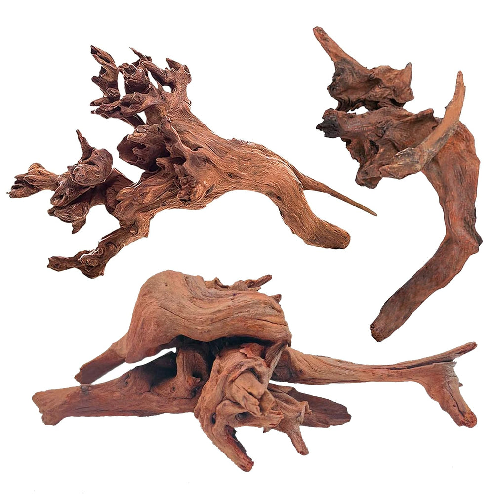 WDEFUN driftwood 7-inch decor piece enhances aquarium aesthetics and hiding spots.