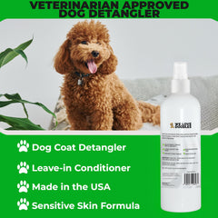 We Love Doodles dematting spray used during brushing session