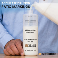 We Love Doodles dilution bottle cap secure for mess-free sessions