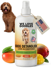 We Love Doodles dog detangler spray bottle pour promotes easy detangling during brushing