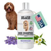 We Love Doodles shampoo bottle with lavender for gentle cleansing of dogs