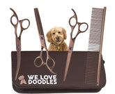 We Love Doodles straight dog grooming scissor for precise trimming