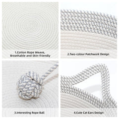 WEAVELYRICS breathable soft cotton rope texture visible on bed surface