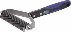 Weaver Leather Livestock Shedding Comb 4-inch head for dead undercoat removal.