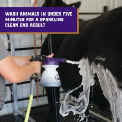 Weaver Livestock Foamer Set spray nozzle delivers even foam across coats.