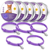 Weewooday 5-set calming collars packaging for quick replacement and storage.