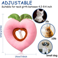 Weewooday cat cone avocado pattern offers comfortable fit for cats.