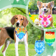 Weewooday colorful tie-dye pattern bandana, ideal for party photos and celebration outfits.