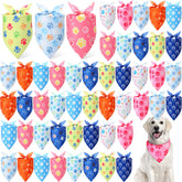 Weewooday paw print bandanas set of 50 pieces for varied daily styling