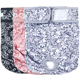Wegreeco luxury washable dog diapers in hot pink lace, comfortable fit for female dogs.