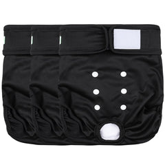 Wegreeco washable dog diapers XX-large front view shows secure fit