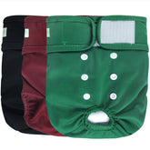 Wegreeco washable female dog diapers pack of three for daily use.