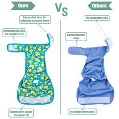 Wegreeco soft fabric diaper provides comfortable wear for daily use.