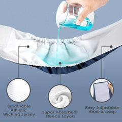 Wegreeco black pattern belly band designed to reduce accidents and keep furnishings dry.