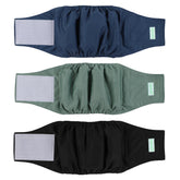 Wegreeco belly band blue pattern with leak-free protection for indoors.