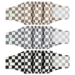 Wegreeco washable male dog belly band in stylish pattern; leak protection.