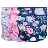 Wegreeco washable dog diapers pack of three in small size for a secure fit.