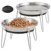 Wellbro elevated cat bowls on stand for comfortable feeding