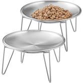Wellbro two-piece cat bowls with stand shown for elevated dining comfort
