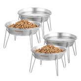 Wellbro raised cat bowls setup for ergonomic feeding and whisker comfort.