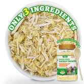 Wellix freeze-dried cat treats with egg yolk and chicken topper boosts appetite.