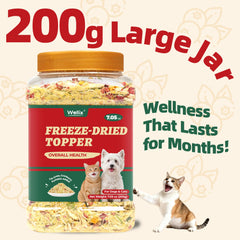 Wellix triple-ingredient blend of cat grass, cranberry and pumpkin