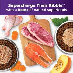 Wellness Bowl Boosters Simply Shreds chicken recipe with diced veggies adds flavor.