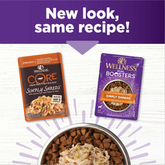 Diced broccoli and protein bits in Wellness Bowl Boosters Simply Shreds