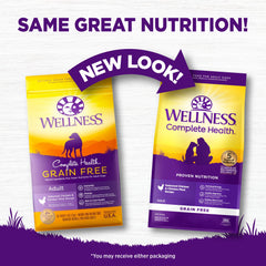 Wellness Complete Health kibble close-up for easy portioning and palatable feeding.