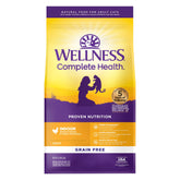 Wellness Complete Health Indoor Chicken Kibble Bowl supports daily energy for indoor cats