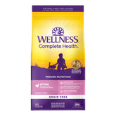 Wellness Complete Health Kitten Dry Food with chicken first ingredient supports growth