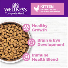 Wellness kitten grain-free kibble with taurine for eye and heart health